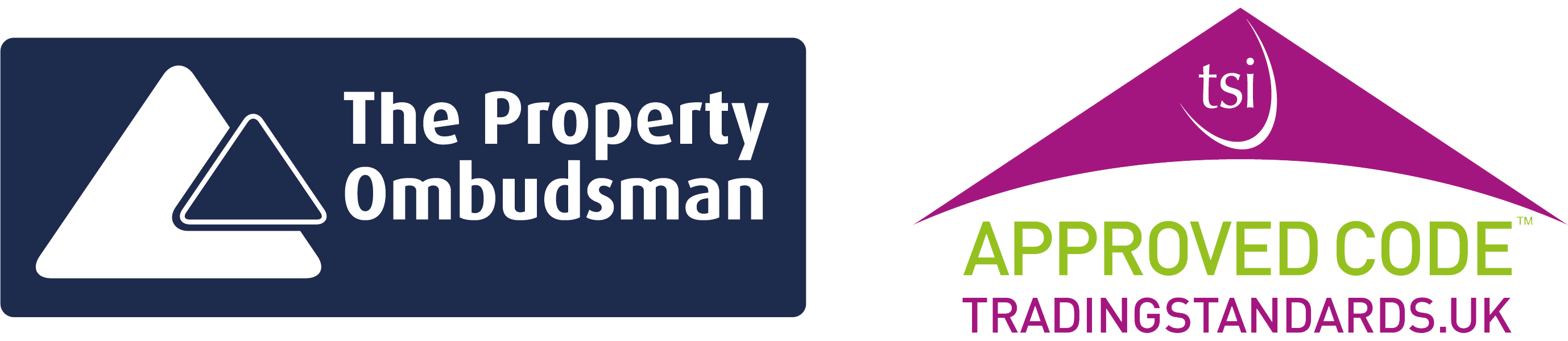 The Property Ombudsman and Chartered Trading Standards Institute logos